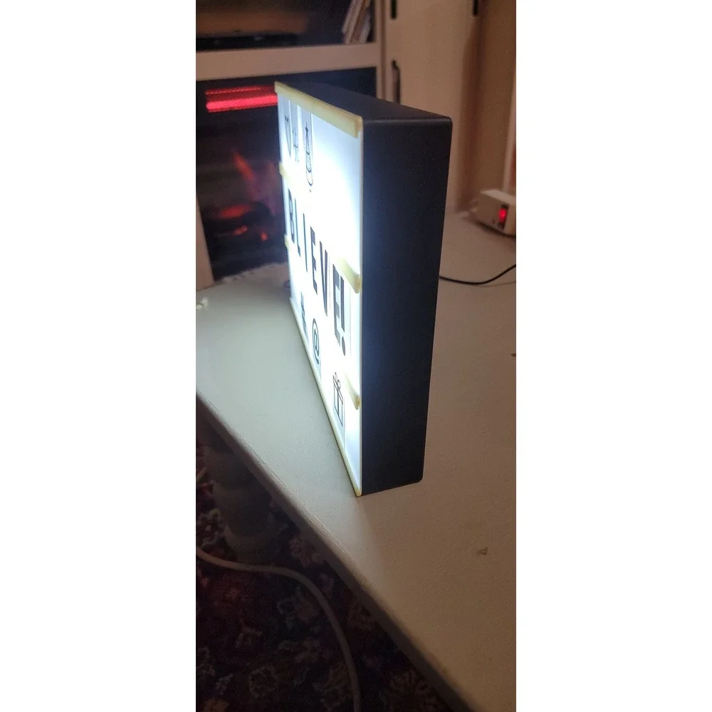Mini Marquee Leisure Arts Light Box LED USB 96 Slides Alphabet #s Symbols